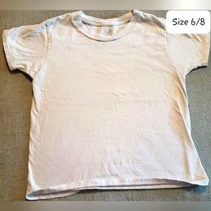 Boys plain white t-shirt size 6-8